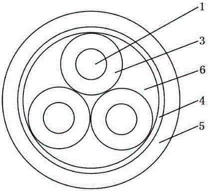 Cable for high-voltage line