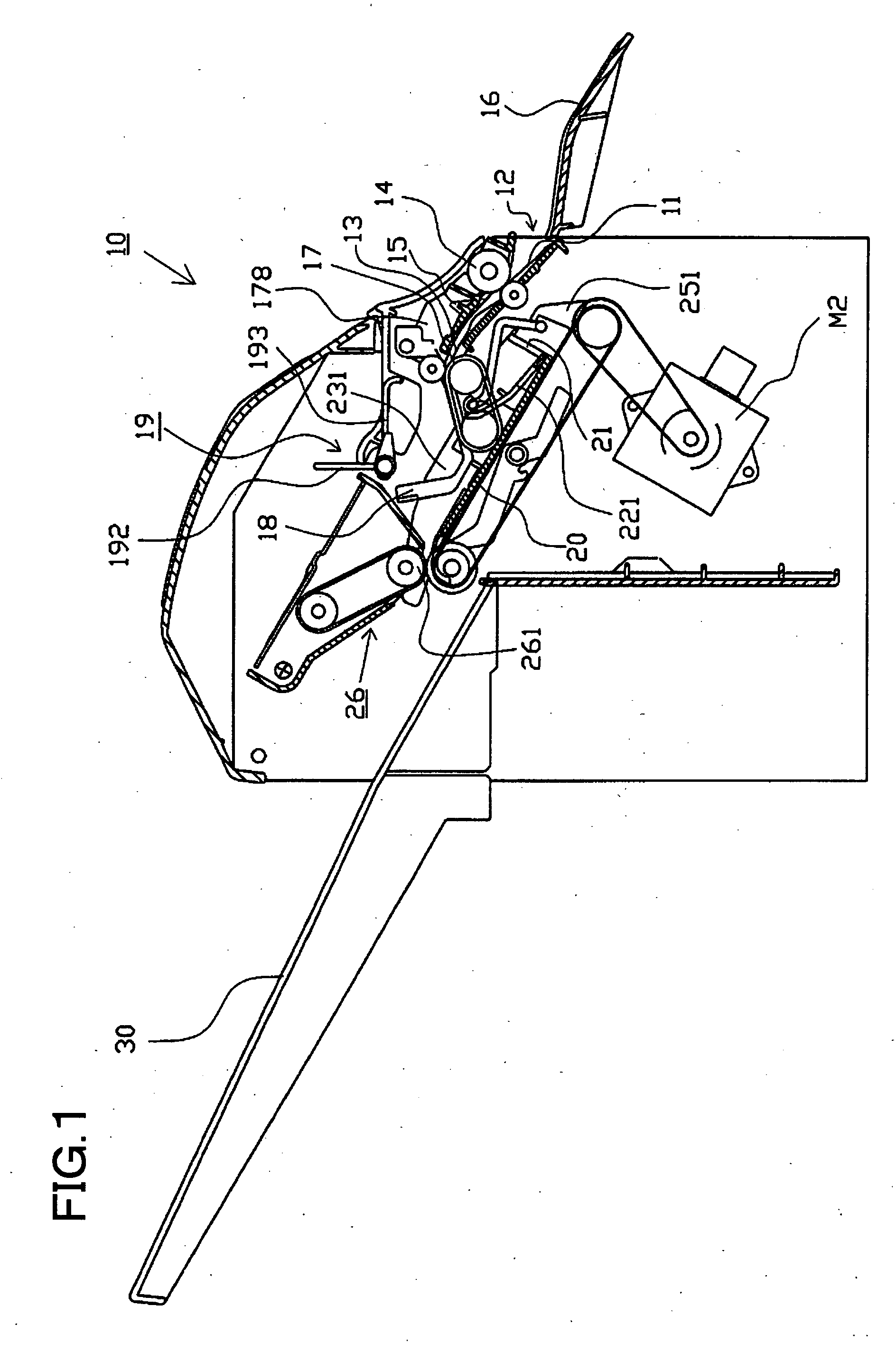 Sheet discharging device and sheet postprocess apparatus using the same