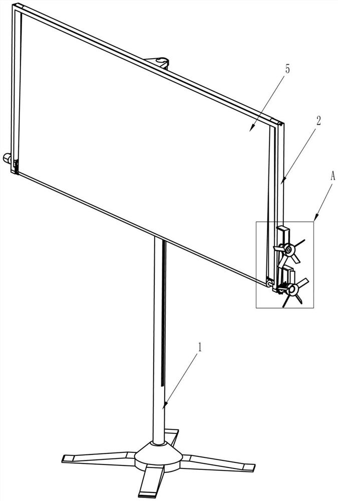 Advertisement putting board capable of folding and unfolding advertisement cloth through wind power