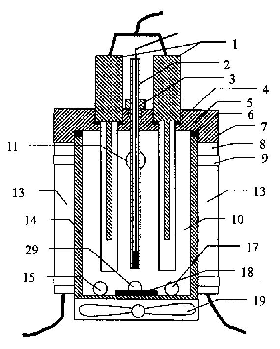 Ultraviolet oxidation process and device for intermittent in-situ quick resolution of total phosphorus and total nitrogen