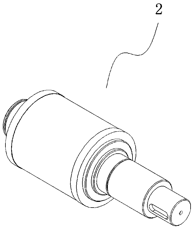 Discharging mechanism of high-molecular material and discharging device thereof