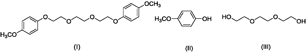 Preparation method of 1, 2-bis (2-(4-methoxyphenoxy)ethoxy)ethane