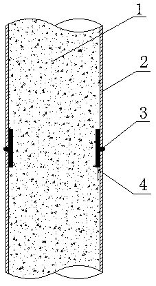 Connecting structure of fabricated concrete-filled steel tubular column body