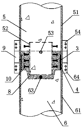 Connecting structure of fabricated concrete-filled steel tubular column body