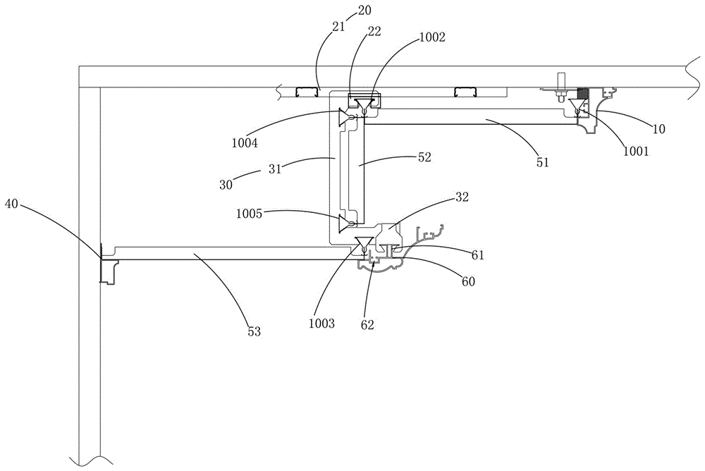 Integrated ceiling secondary frame structure and installing method thereof