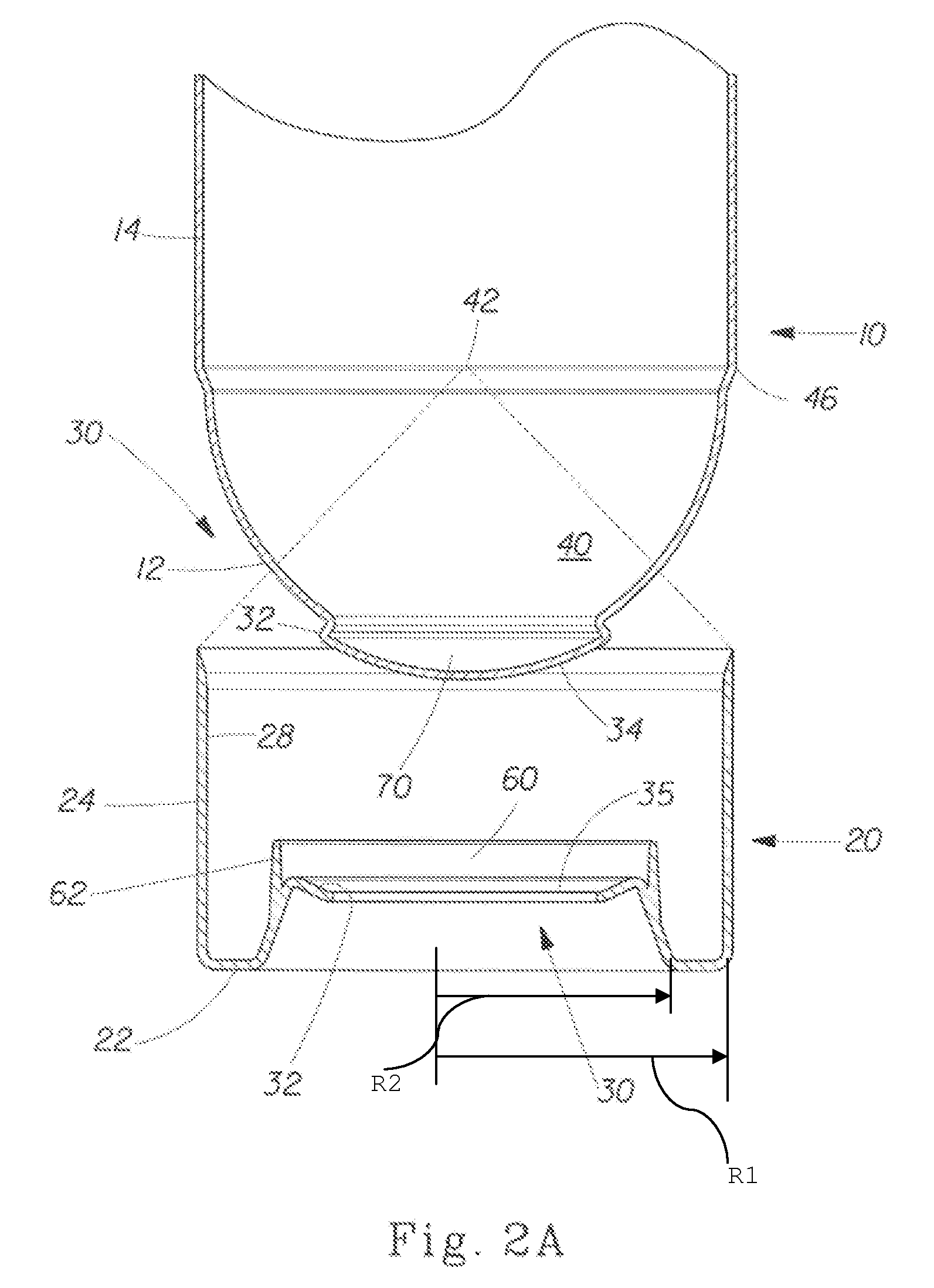 Base cup for a supportable pressurizable container