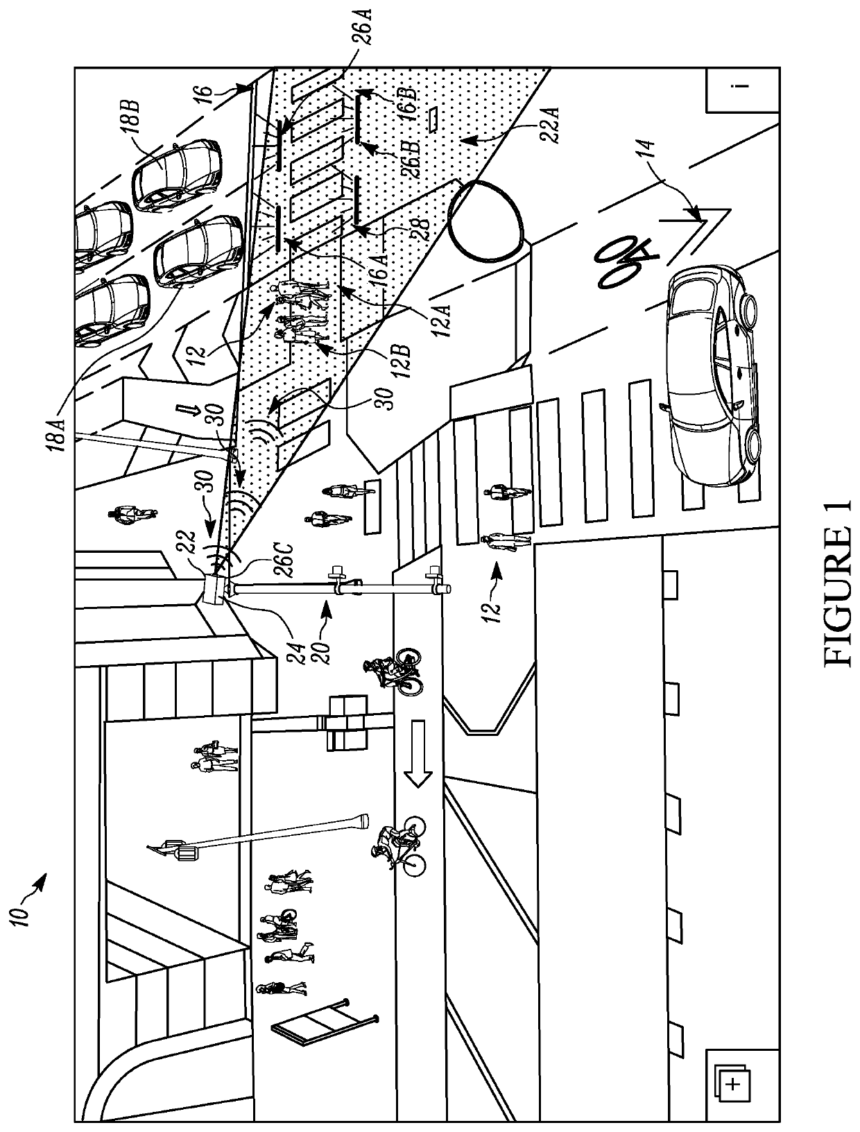 Intelligent intersection crosswalk vulnerable road user warning system