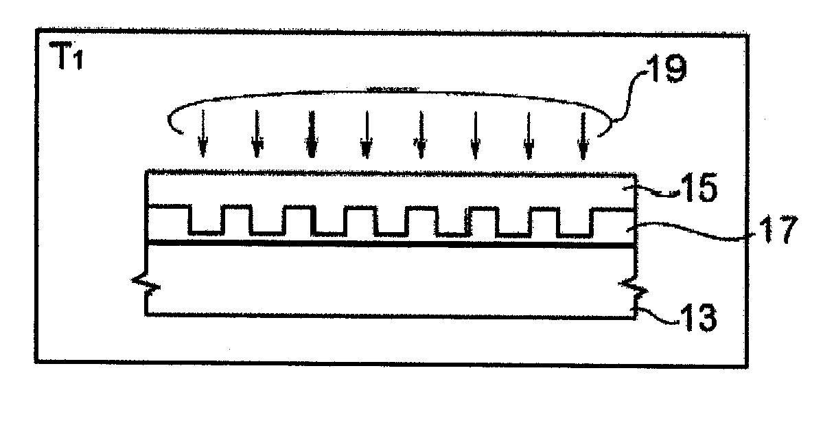 Method for transcribing patterns on resin body, method for manufacturing planar waveguide, and method for manufacturing micro-lens