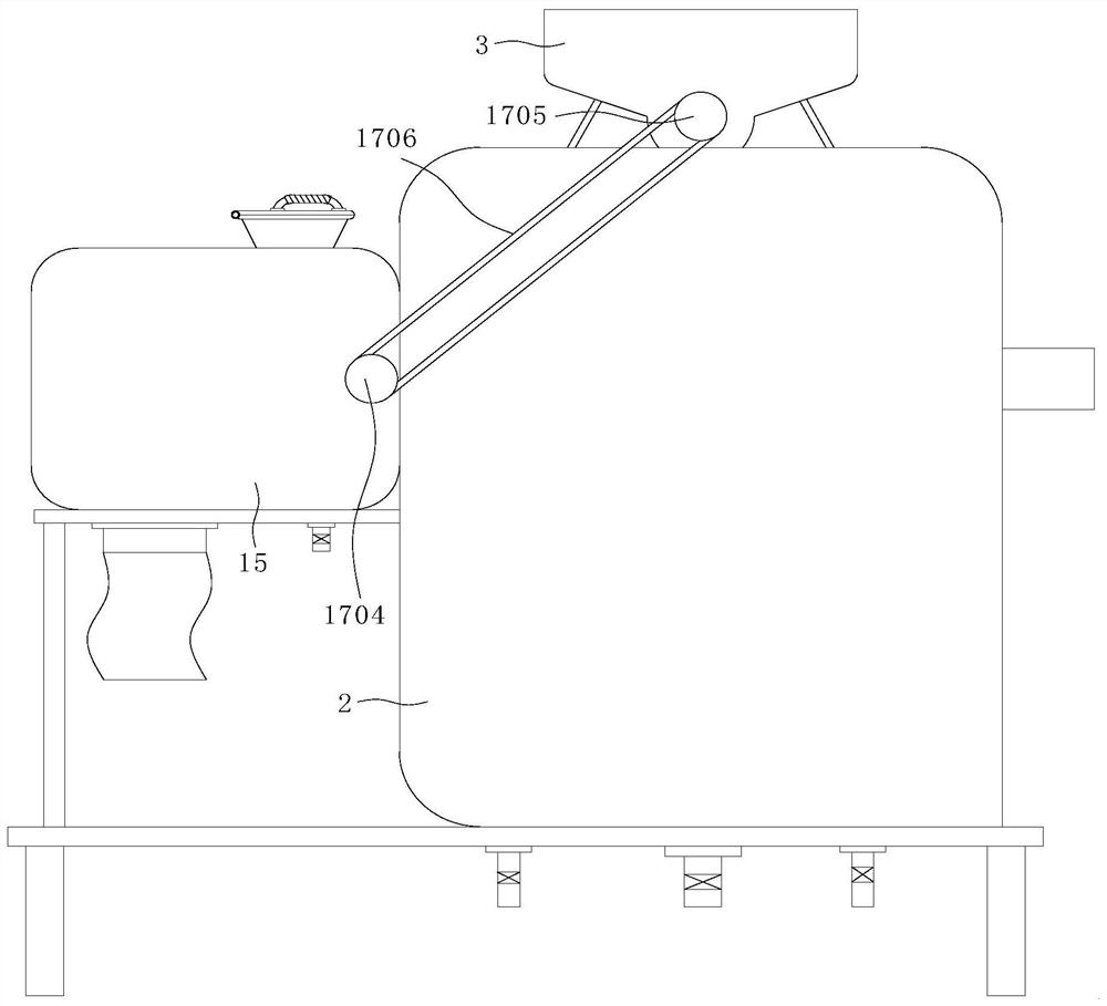 Auxiliary polishing device for intelligent fine production of rice