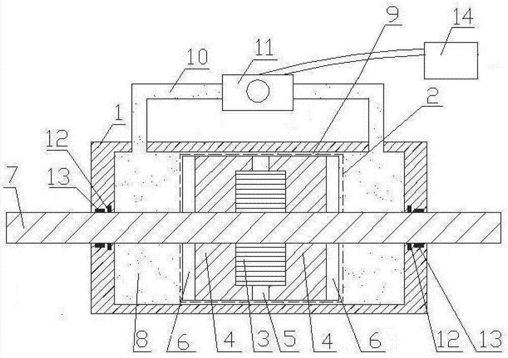 Valve control constant magnetic magnetorheological damper