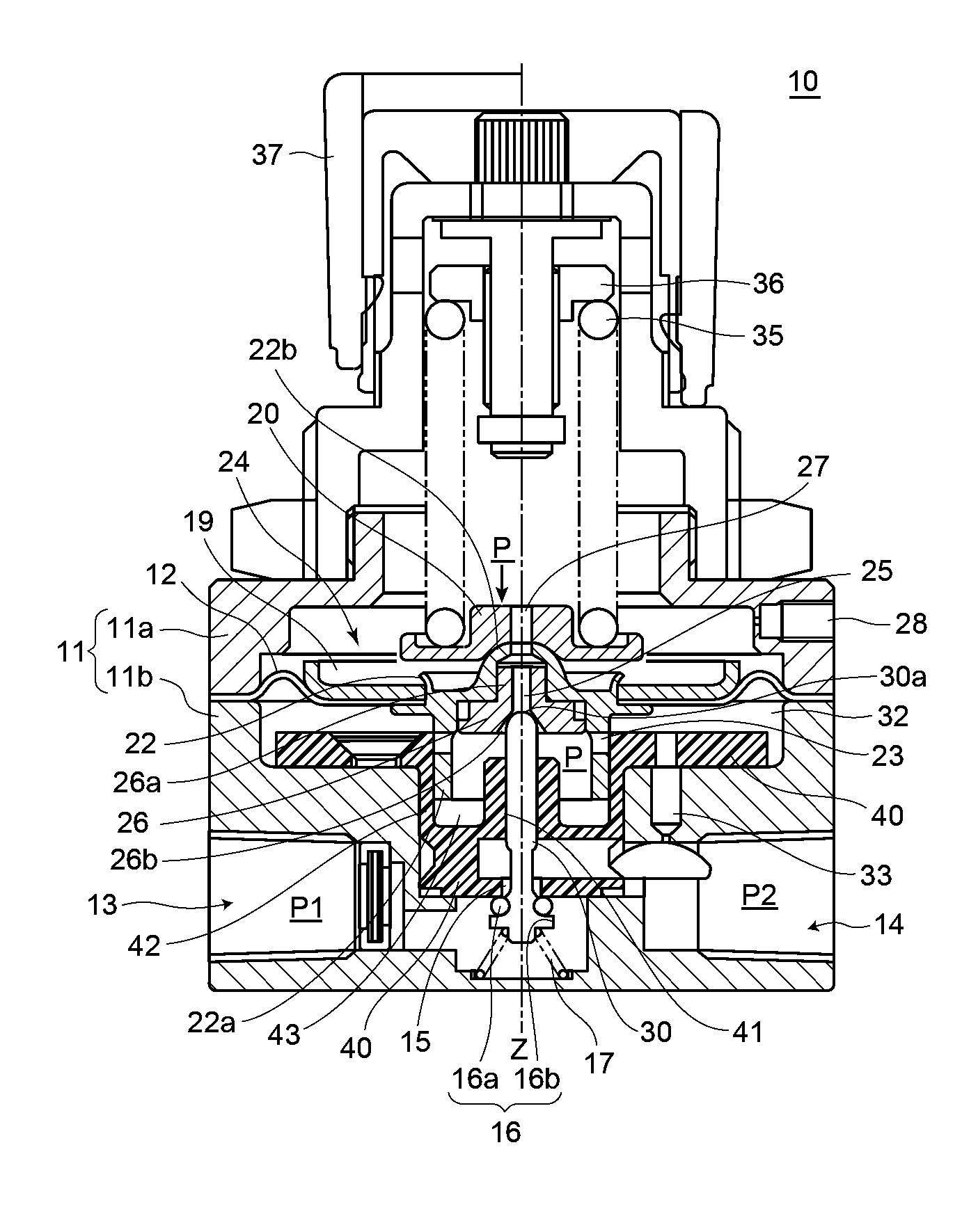 Pressure reducing valve