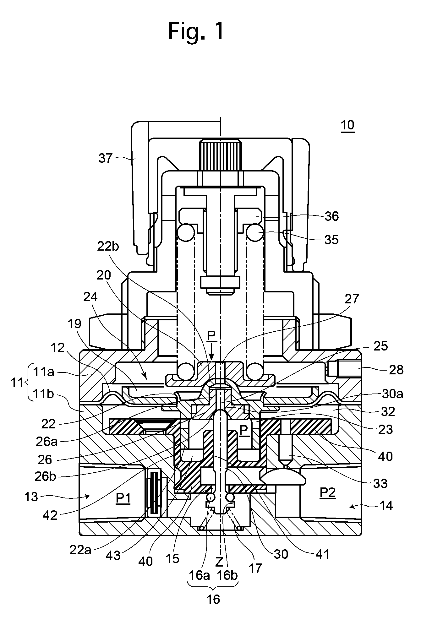 Pressure reducing valve