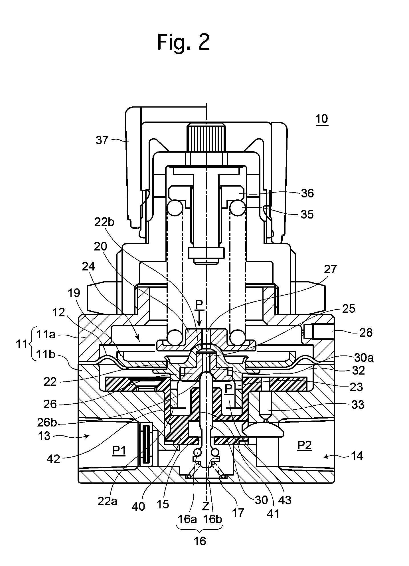 Pressure reducing valve