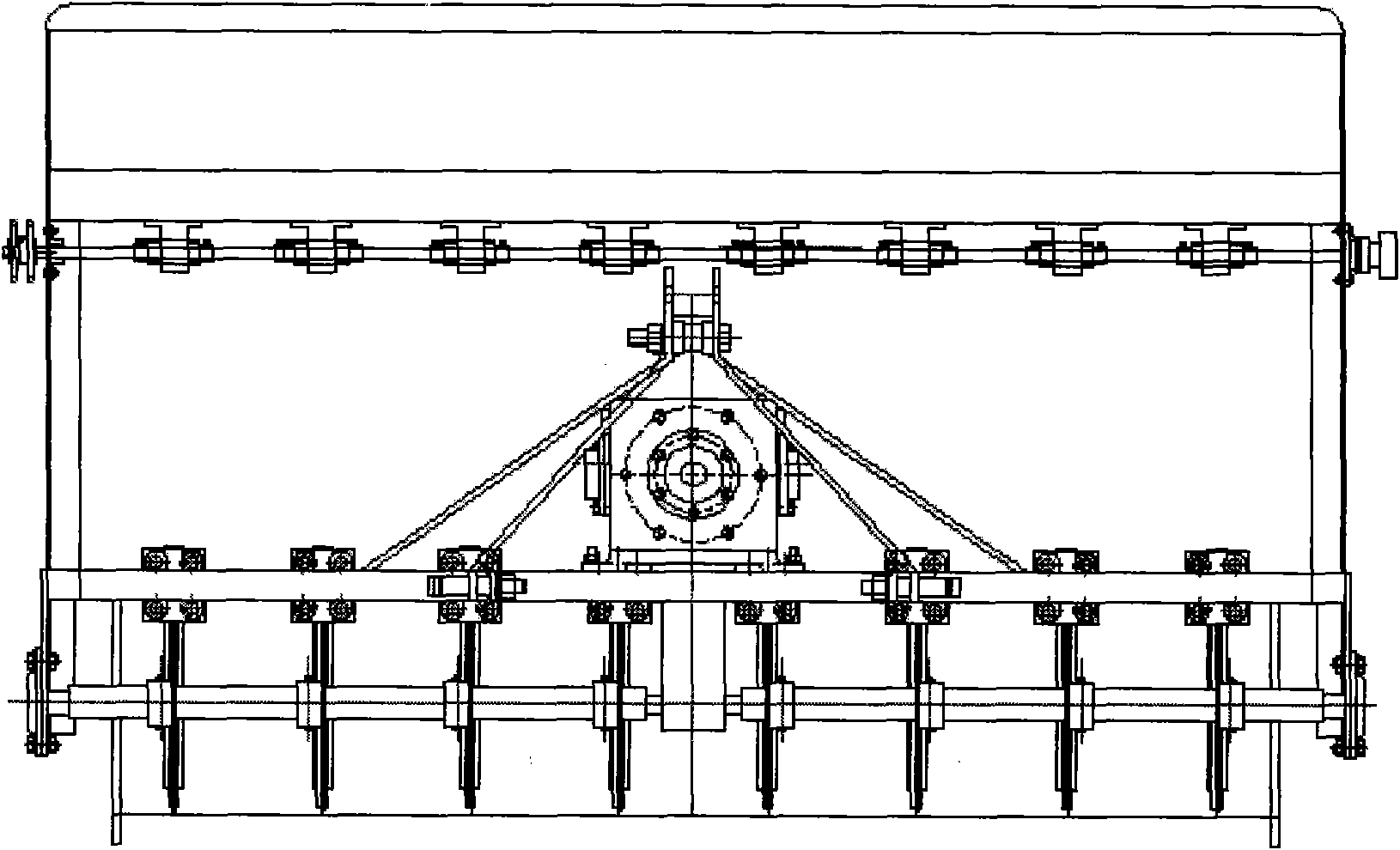 Active anti-blocking no-tillage planter using cutaway disc hollow