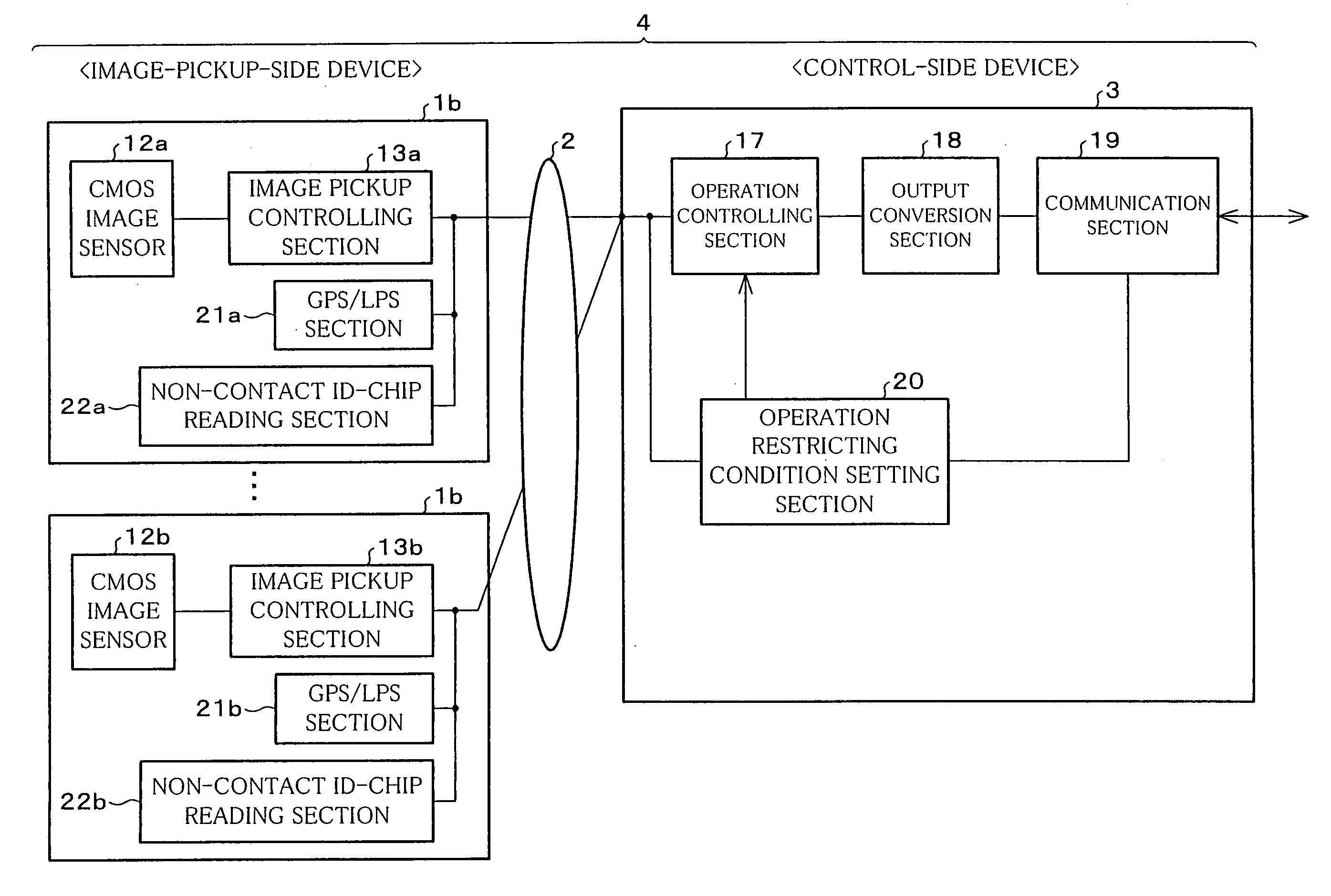 Imaging apparatus, imaging system, imaging apparatus control method and control program, and recording medium in which the same program has been recorded