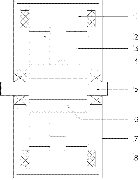 Low braking loss permanent magnet motor