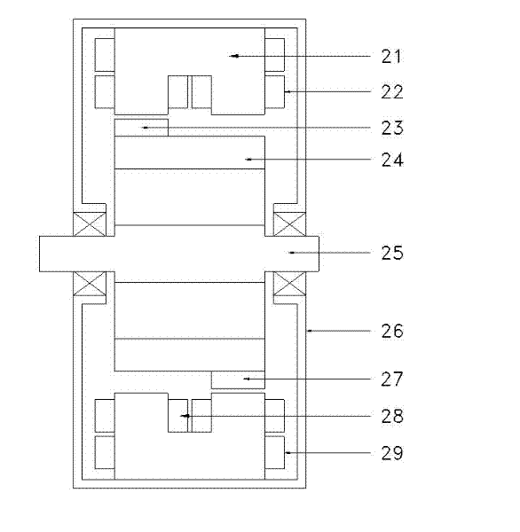 Low braking loss permanent magnet motor