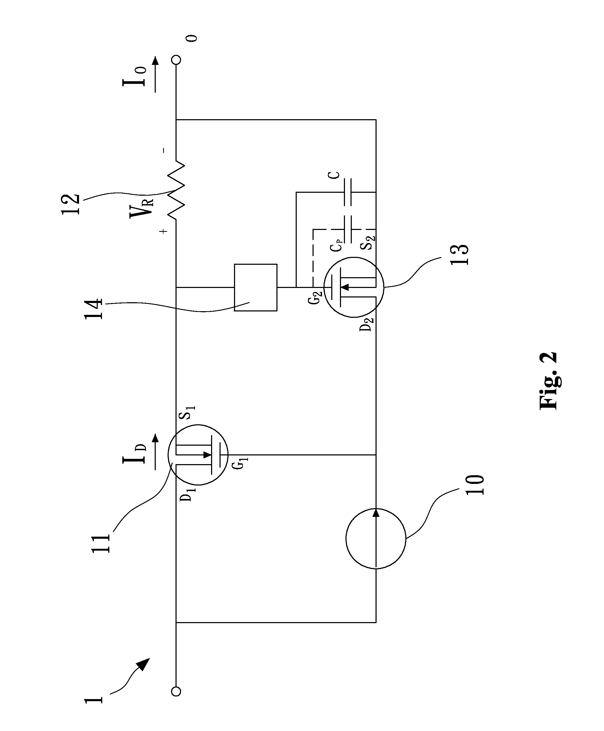 Limiting current circuit that has output short circuit protection