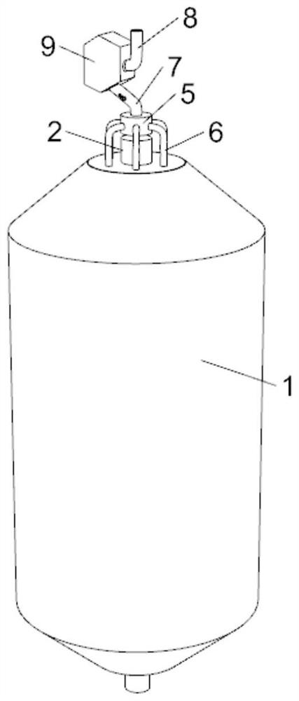 Water storage device for production of water for injection