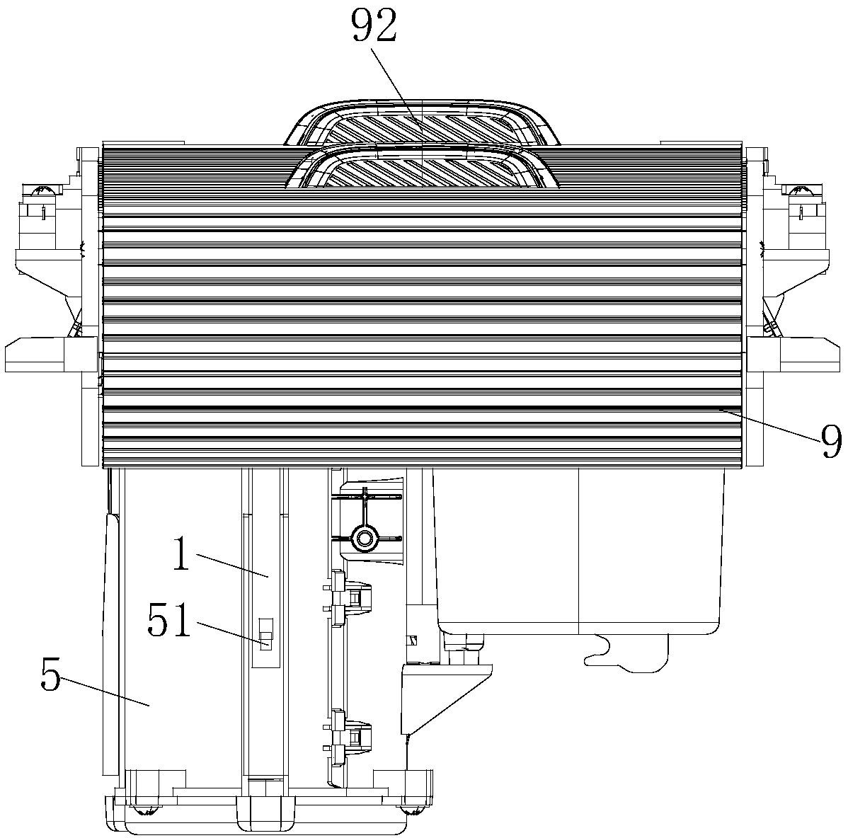 Cup holder with vertical moving function for automobile