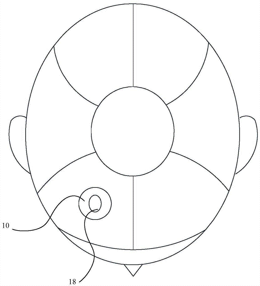 Head bone conduction device and method