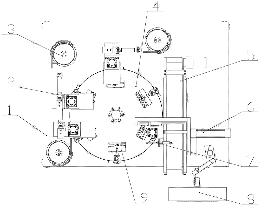 Assembly system and assembly method of telescopic rod module in hydraulic hinge