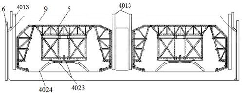 Full-section precast concrete pouring method