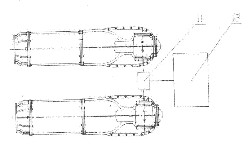 An axial flow water jet propulsion pump