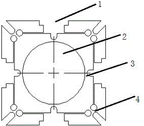 A flexible hinge ultrasonic bearing