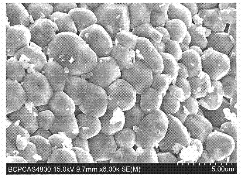 Fluorescent material used for PDP and preparation method thereof