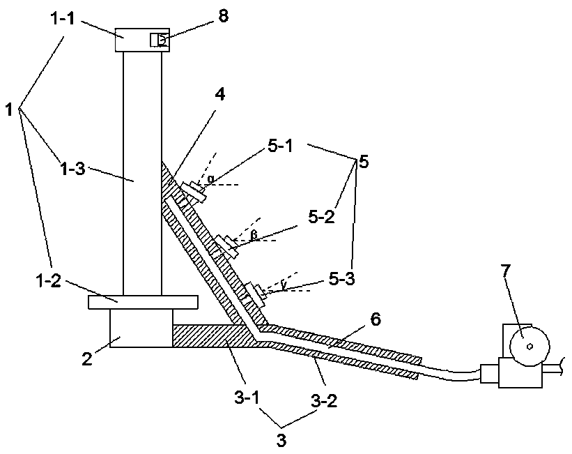 A green belt isolation railing structure