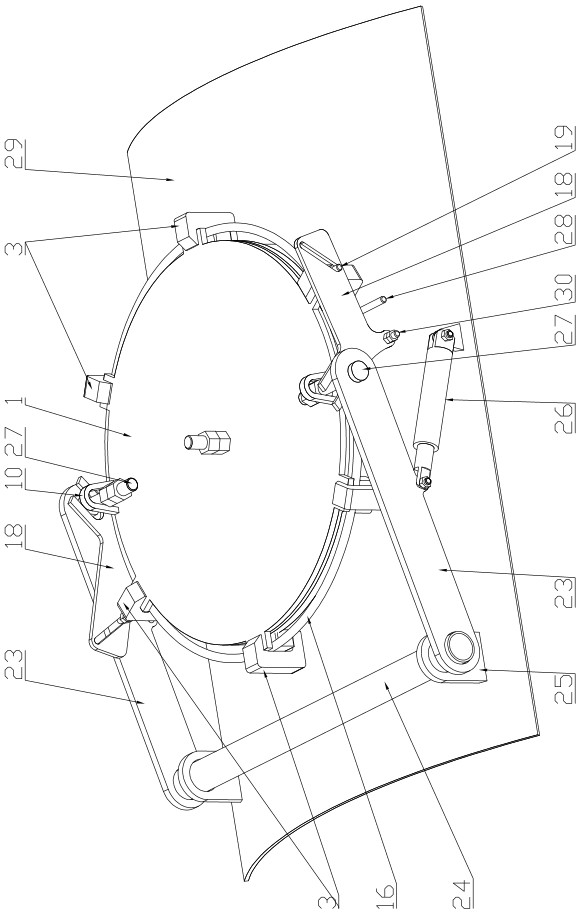 A radially sealed automatic material cover and material transport vehicle