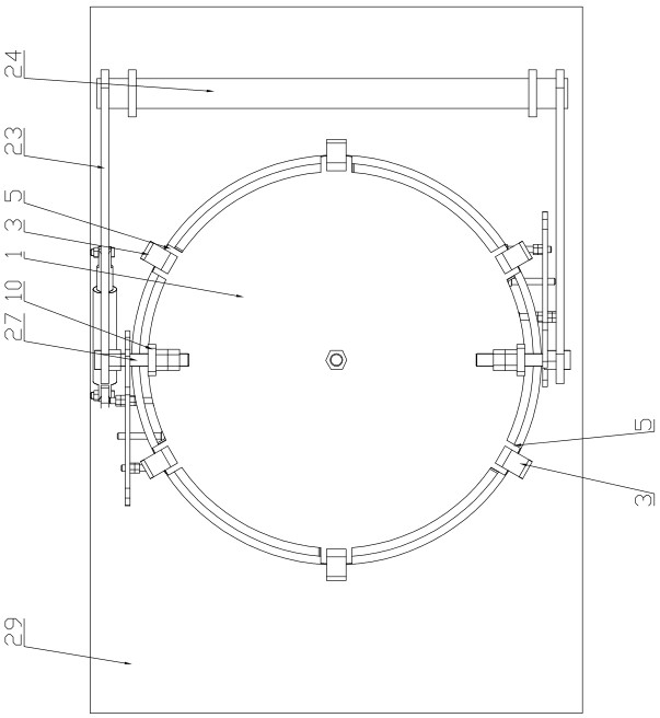 A radially sealed automatic material cover and material transport vehicle