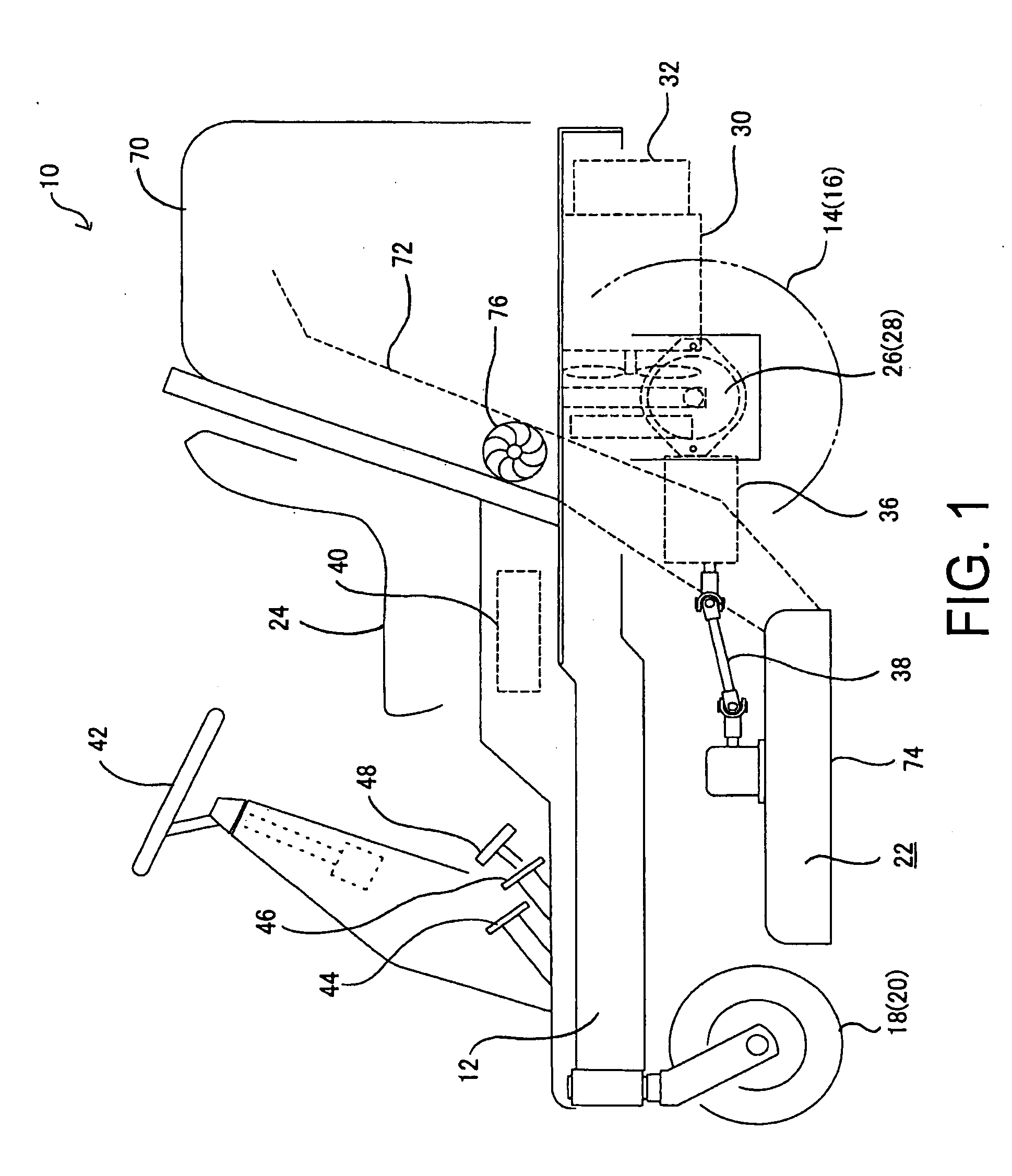 Electric ground working vehicle