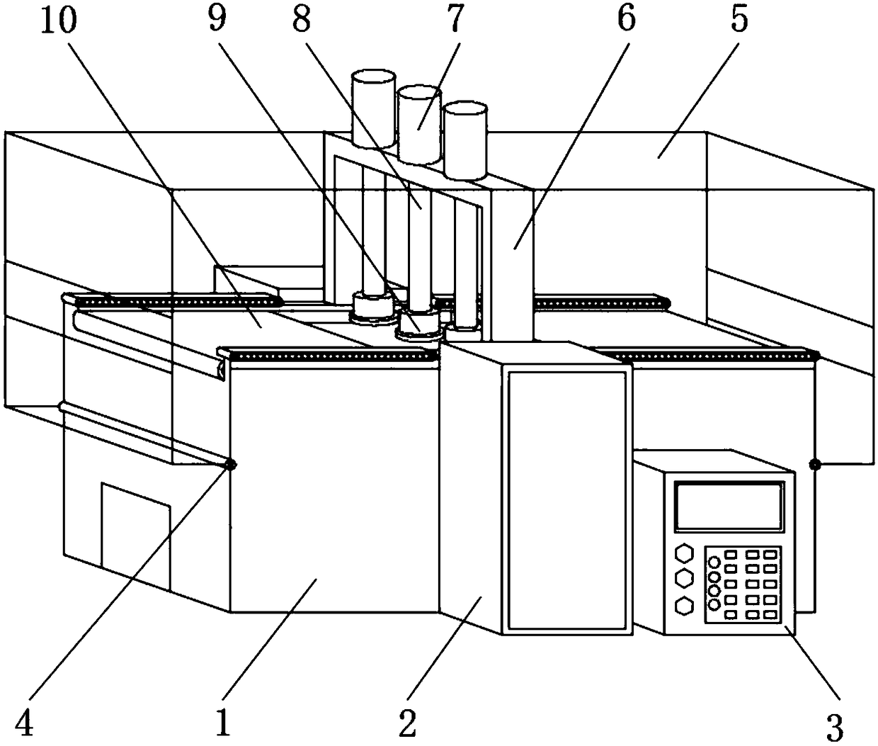 Polishing device for metal material with excellent dust removal effect