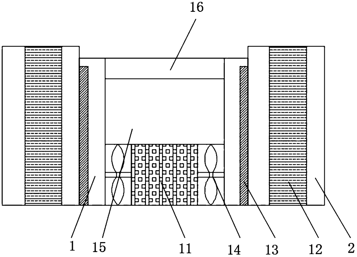 Polishing device for metal material with excellent dust removal effect