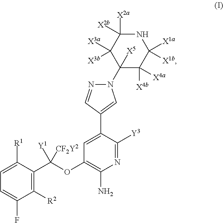 Fluoro-derivatives of pyrazole-substituted amino-heteroaryl compounds