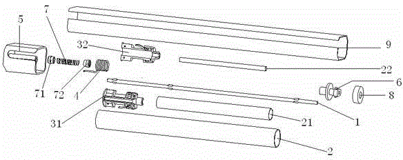 Integrated shielding curtain winding device