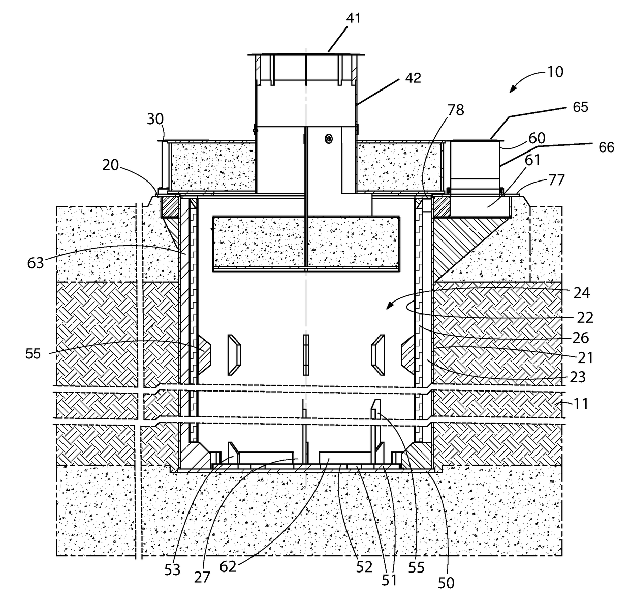 System and method of storing and/or transferring high level radioactive waste