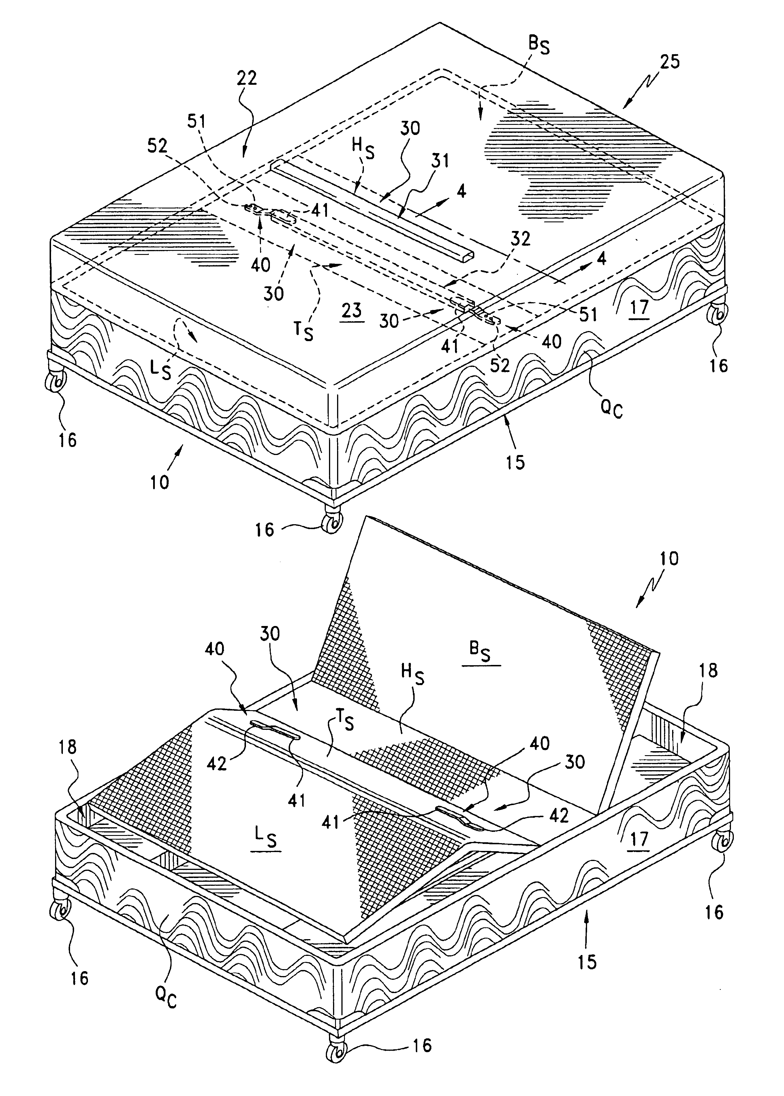 Adjustable bed mattress clip