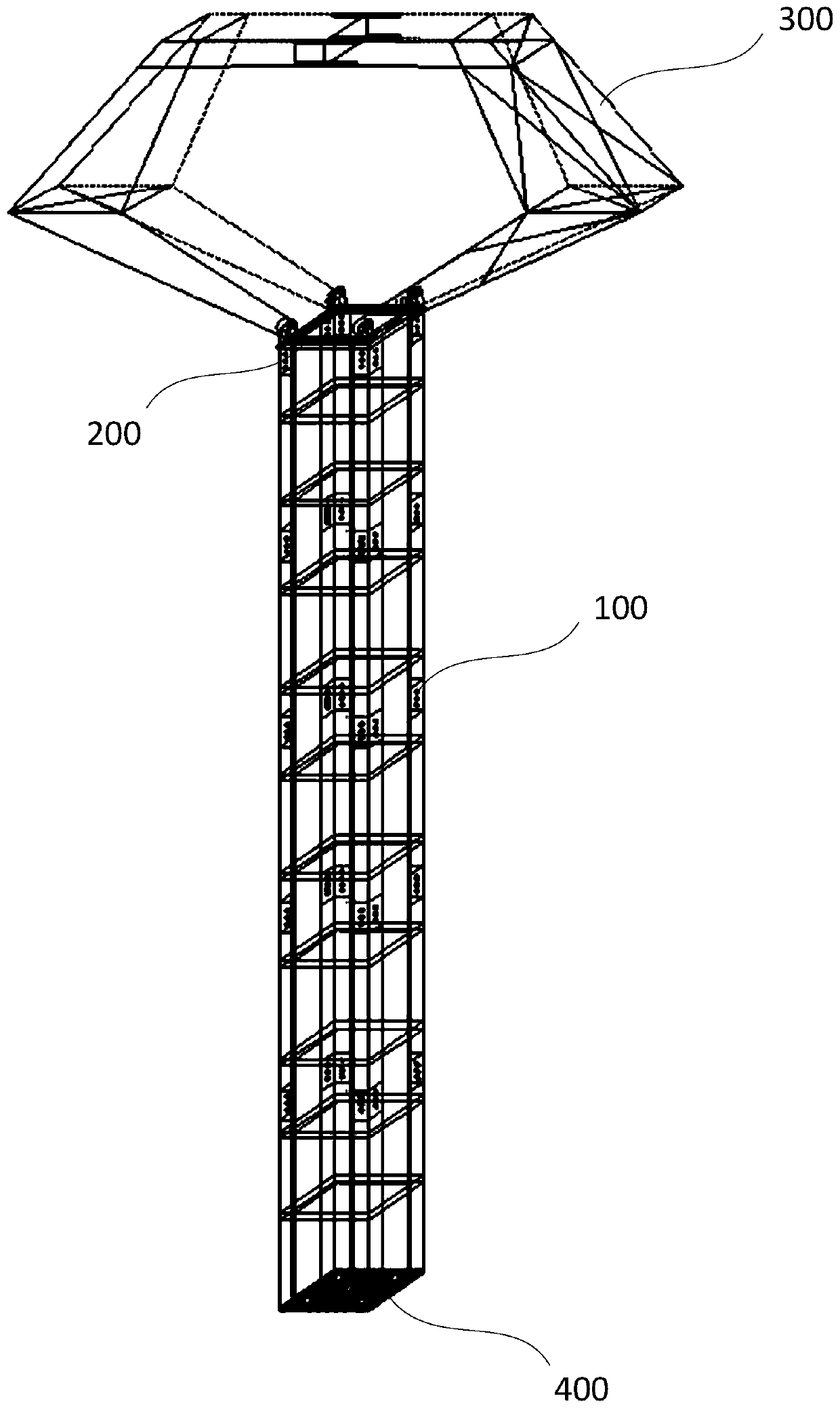 A power transmission emergency repair tower