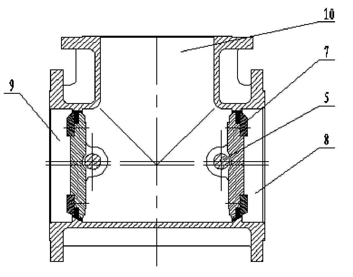 Large-caliber reversing valve