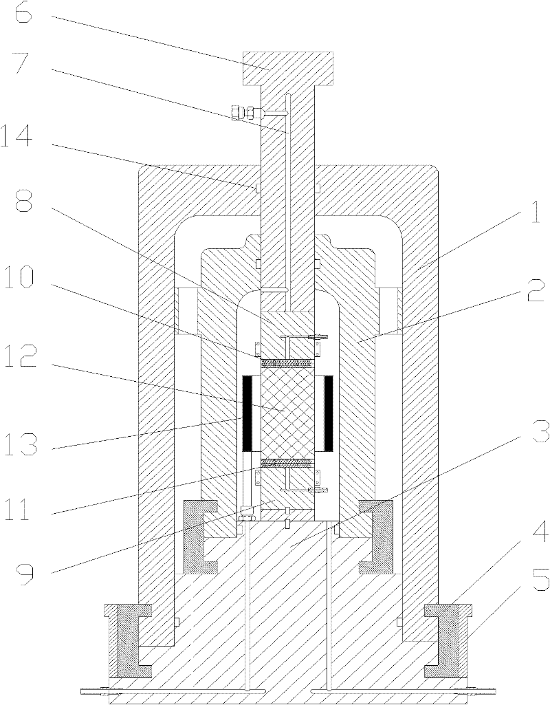 Triaxial test device for in-situ generation and decomposition of natural gas hydrate