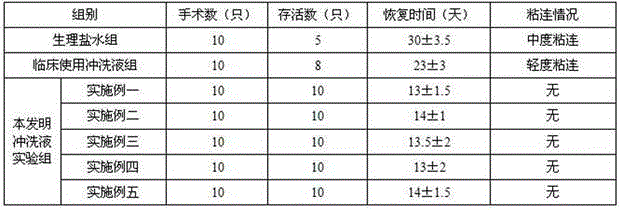 Anti-adhesion flushing fluid for gynecological operation and preparation method thereof