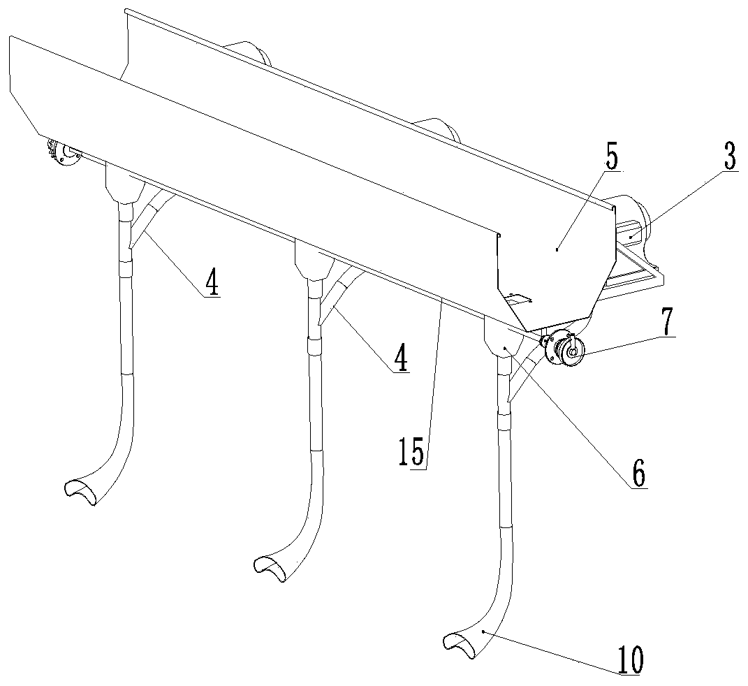 Equal-depth broadcasting device for crop seeds