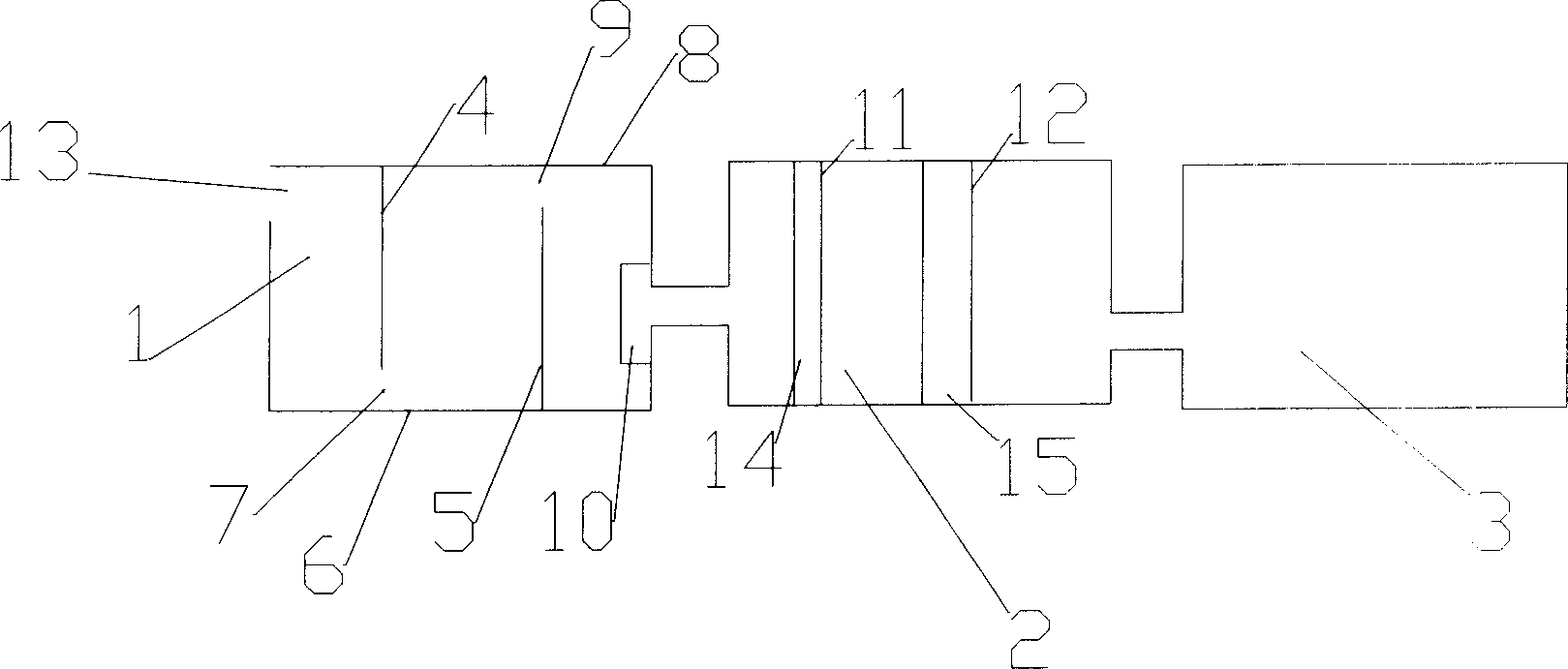 Method for treating residual water for dredging and device therefor