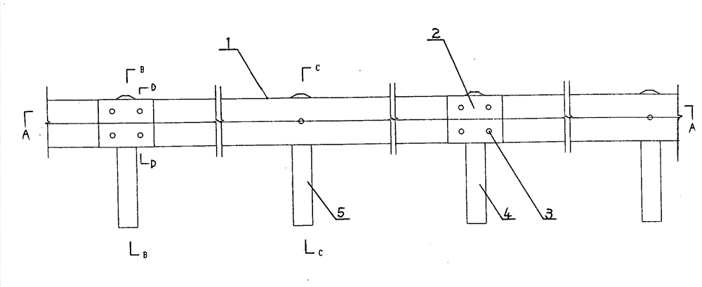 Buffering anti-collision guardrail on expressway