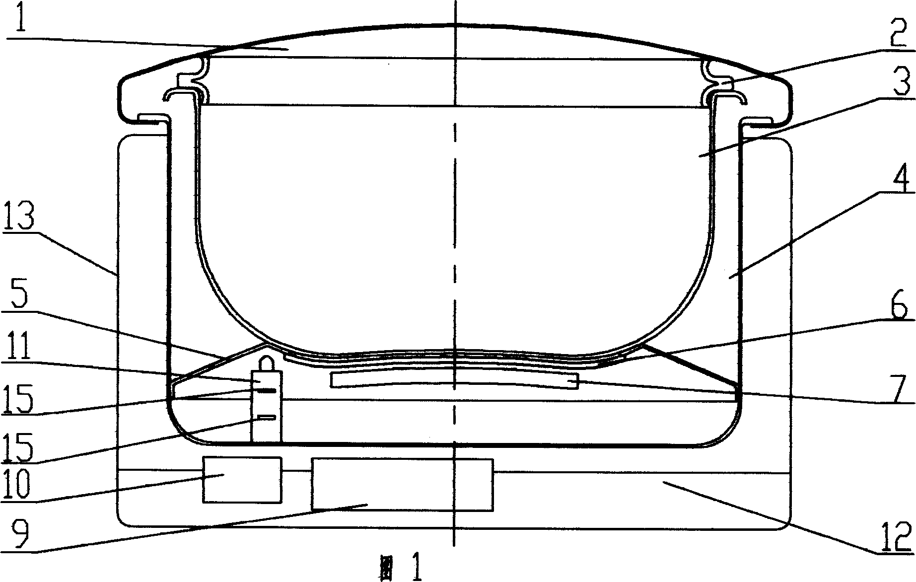 Electromagnetic heating pressure cooking device