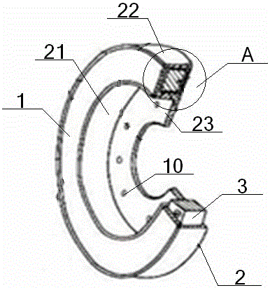 Silicone-oil torsional vibration damper with high rigidity and high damping