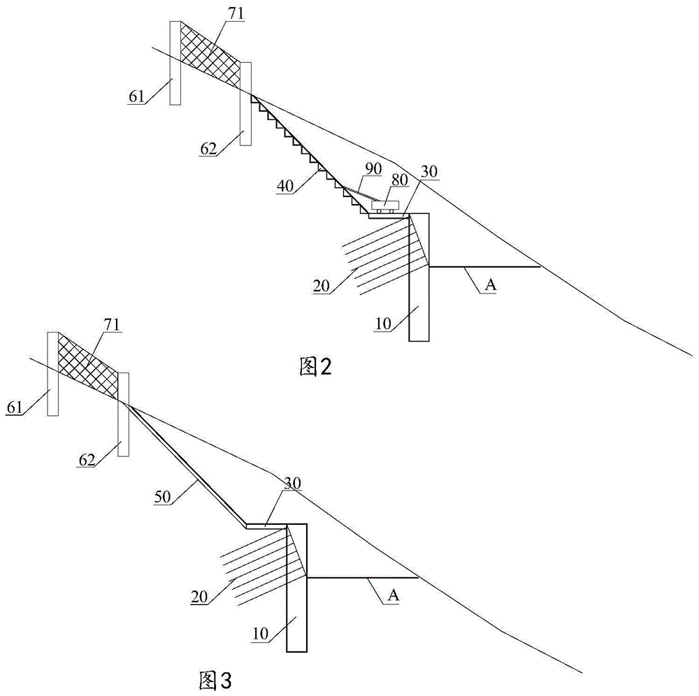 Reinforcement and protection structure for sliding sand slope cutting